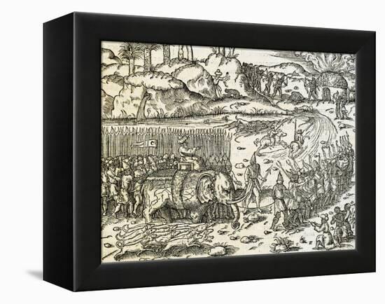 The Kingdom of Sofala, Home of Mozambique's Gold Mines, Engraving from Universal Cosmology-Andre Thevet-Framed Premier Image Canvas