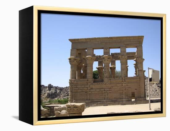 The Kiosk of Trajan, Philae, Egypt-Werner Forman-Framed Premier Image Canvas