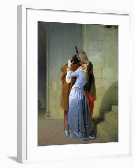 The Kiss, 1859-Francesco Hayez-Framed Giclee Print