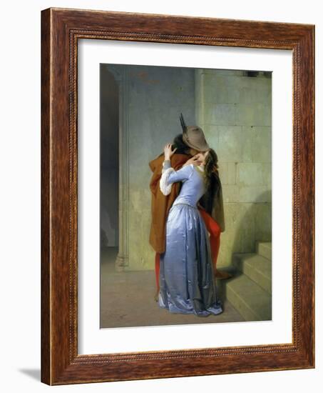 The Kiss, 1859-Francesco Hayez-Framed Giclee Print