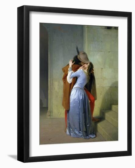 The Kiss, 1859-Francesco Hayez-Framed Giclee Print