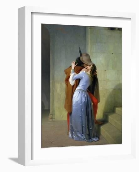 The Kiss, 1859-Francesco Hayez-Framed Giclee Print