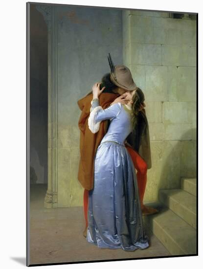 The Kiss, 1859-Francesco Hayez-Mounted Giclee Print