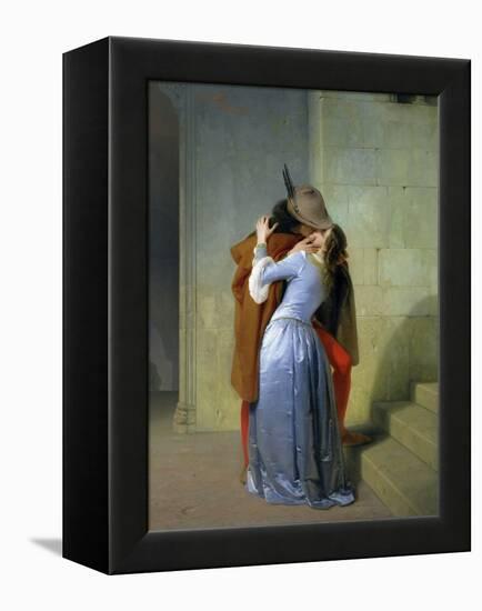 The Kiss, 1859-Francesco Hayez-Framed Premier Image Canvas