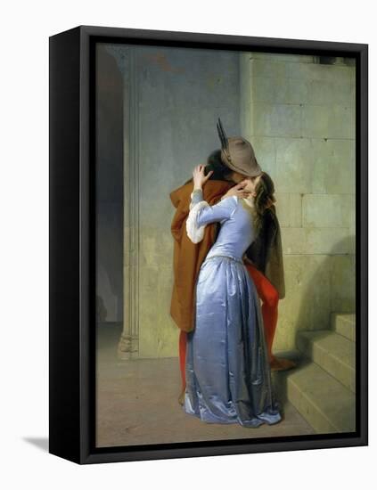 The Kiss, 1859-Francesco Hayez-Framed Premier Image Canvas