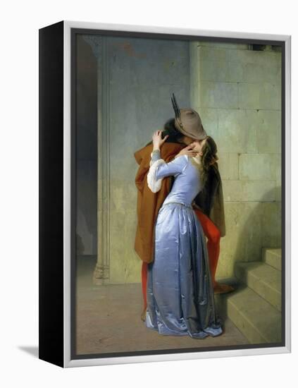 The Kiss, 1859-Francesco Hayez-Framed Premier Image Canvas