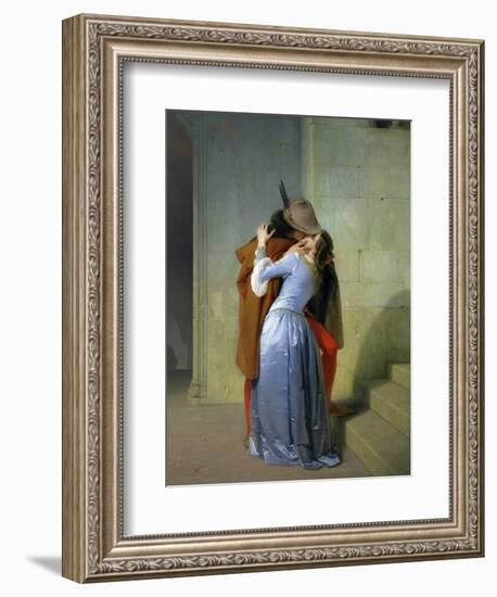 The Kiss, 1859-Francesco Hayez-Framed Giclee Print