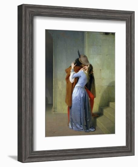 The Kiss, 1859-Francesco Hayez-Framed Giclee Print