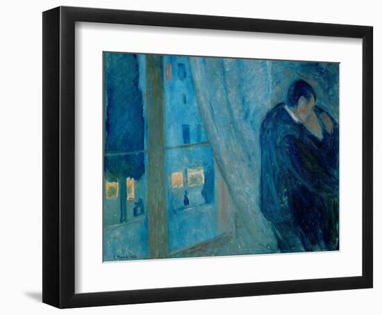 The Kiss, 1892-Edvard Munch-Framed Giclee Print