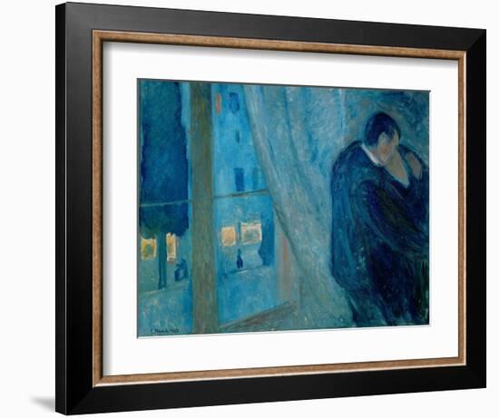 The Kiss, 1892-Edvard Munch-Framed Giclee Print