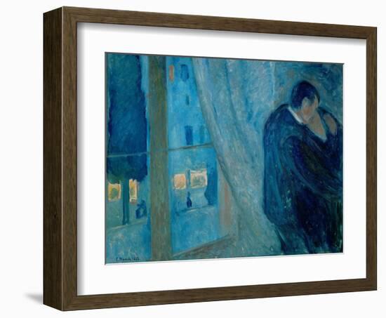 The Kiss, 1892-Edvard Munch-Framed Giclee Print