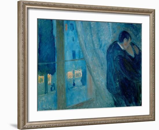 The Kiss, 1892-Edvard Munch-Framed Giclee Print