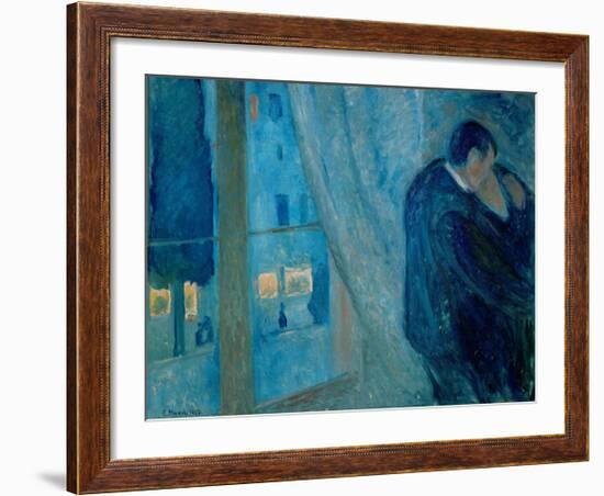 The Kiss, 1892-Edvard Munch-Framed Giclee Print