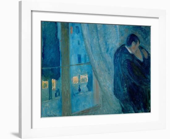 The Kiss, 1892-Edvard Munch-Framed Giclee Print