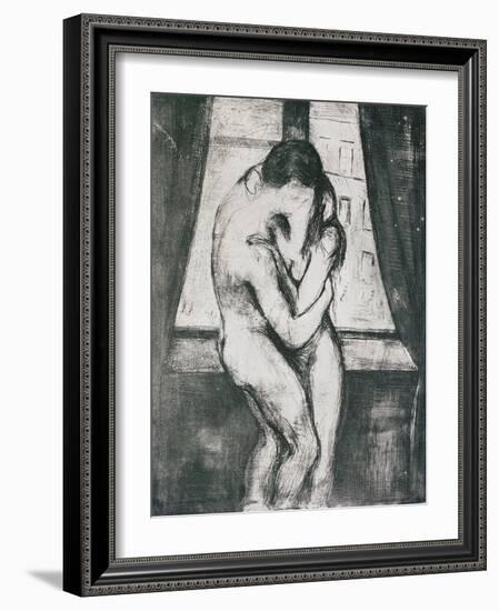 The Kiss, 1895-Edvard Munch-Framed Giclee Print