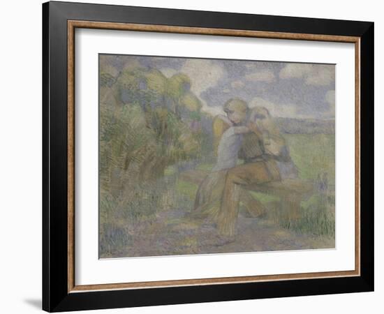 The Kiss, 1897-Viktor Elpidiforovich Borisov-musatov-Framed Giclee Print