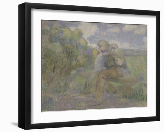 The Kiss, 1897-Viktor Elpidiforovich Borisov-musatov-Framed Giclee Print