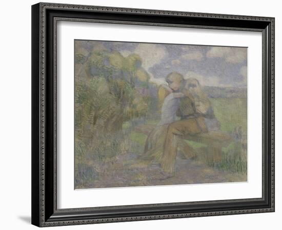 The Kiss, 1897-Viktor Elpidiforovich Borisov-musatov-Framed Giclee Print