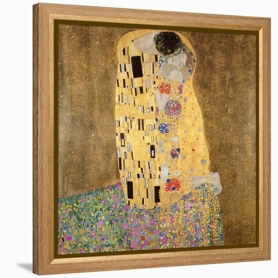 The Kiss, 1907-08-Gustav Klimt-Framed Premier Image Canvas