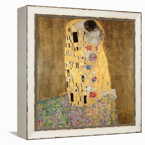 The Kiss, 1907-08-Gustav Klimt-Framed Premier Image Canvas