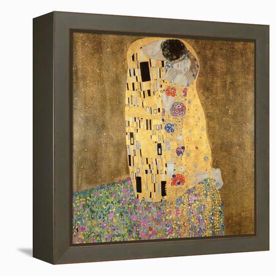 The Kiss, 1907-08-Gustav Klimt-Framed Premier Image Canvas