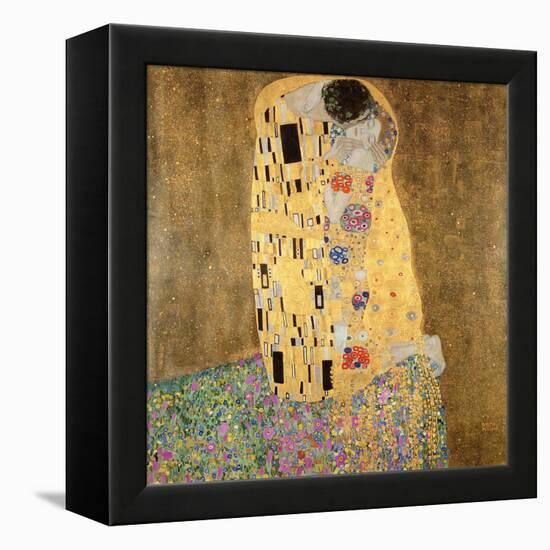 The Kiss, 1907-08-Gustav Klimt-Framed Premier Image Canvas