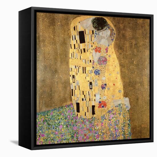 The Kiss, 1907-08-Gustav Klimt-Framed Premier Image Canvas