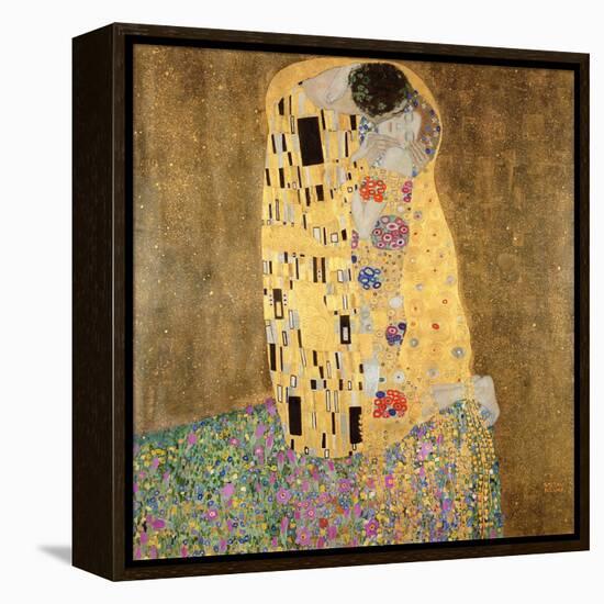 The Kiss, 1907-08-Gustav Klimt-Framed Premier Image Canvas