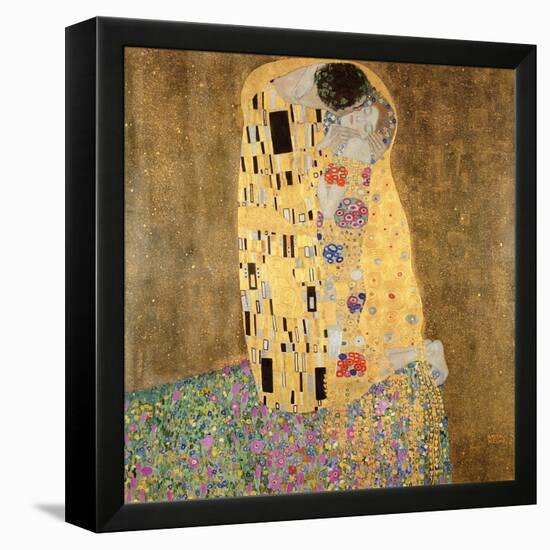 The Kiss, 1907-08-Gustav Klimt-Framed Premier Image Canvas