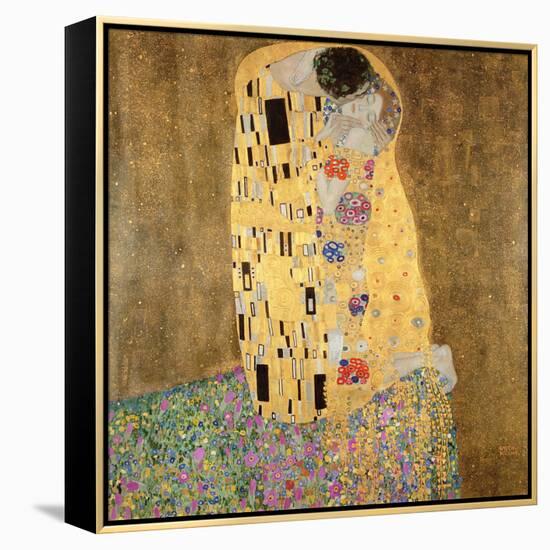 The Kiss, 1907-08-Gustav Klimt-Framed Premier Image Canvas