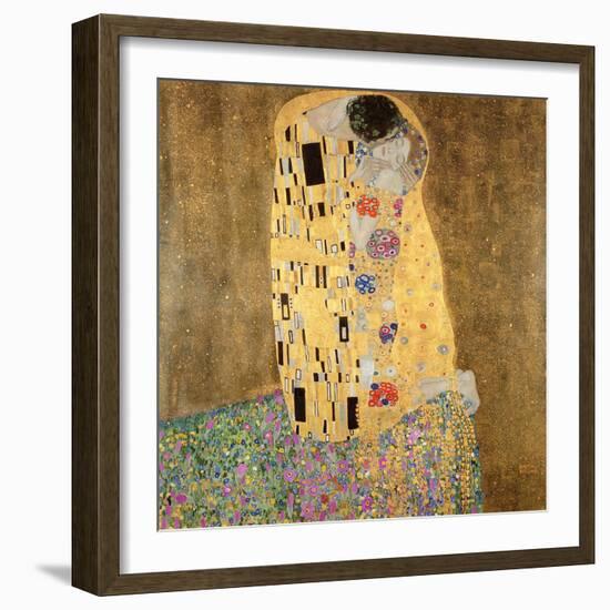 The Kiss, 1907-08-Gustav Klimt-Framed Premium Giclee Print