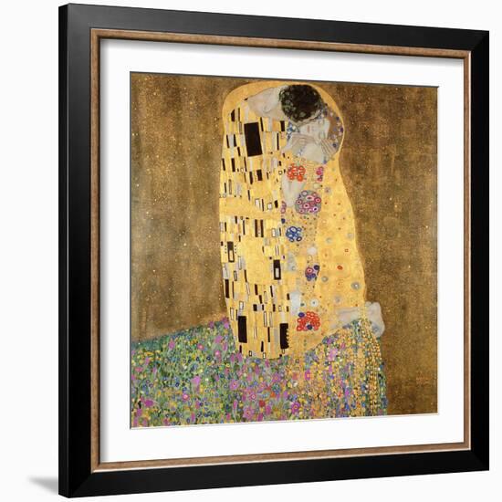 The Kiss, 1907-08-Gustav Klimt-Framed Premium Giclee Print