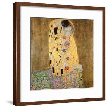 The Kiss, 1907-08-Gustav Klimt-Framed Giclee Print