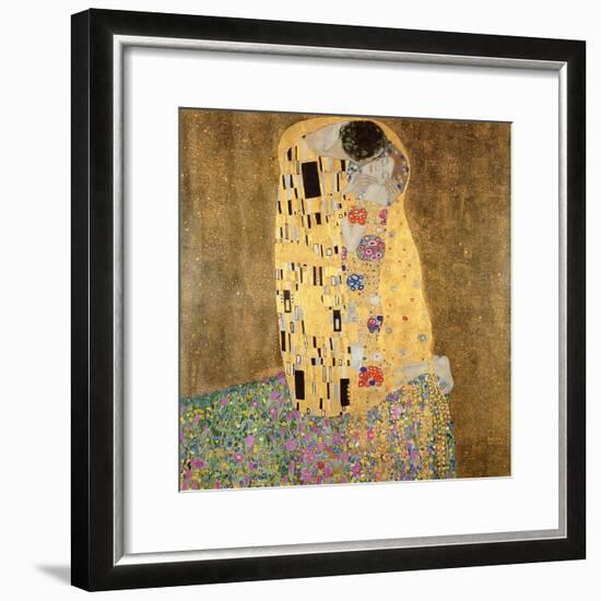 The Kiss, 1907-08-Gustav Klimt-Framed Giclee Print