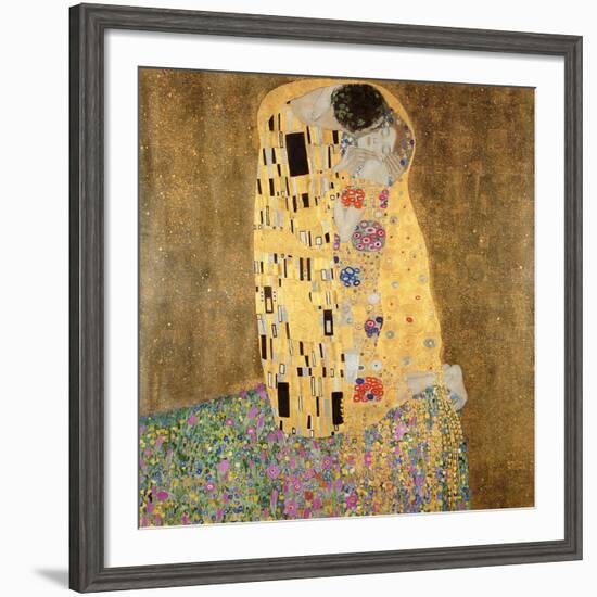 The Kiss, 1907-08-Gustav Klimt-Framed Giclee Print