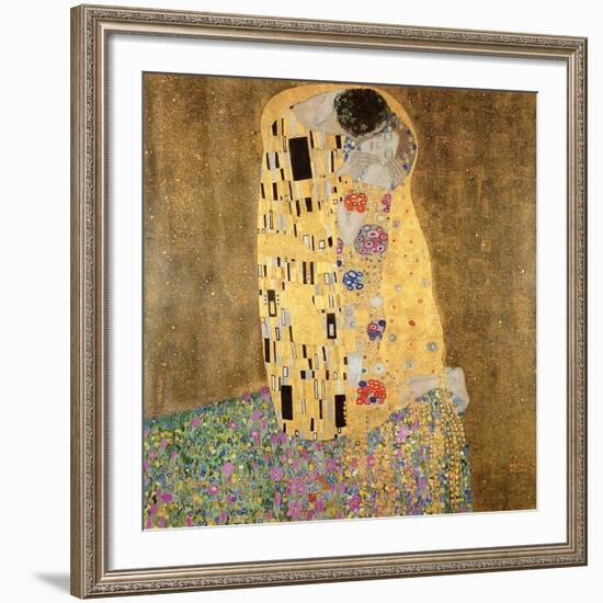 The Kiss, 1907-08-Gustav Klimt-Framed Giclee Print