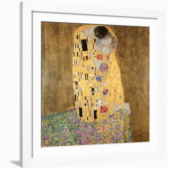 The Kiss, 1907-08-Gustav Klimt-Framed Giclee Print