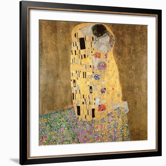 The Kiss, 1907-08-Gustav Klimt-Framed Giclee Print