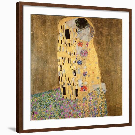 The Kiss, 1907-08-Gustav Klimt-Framed Giclee Print