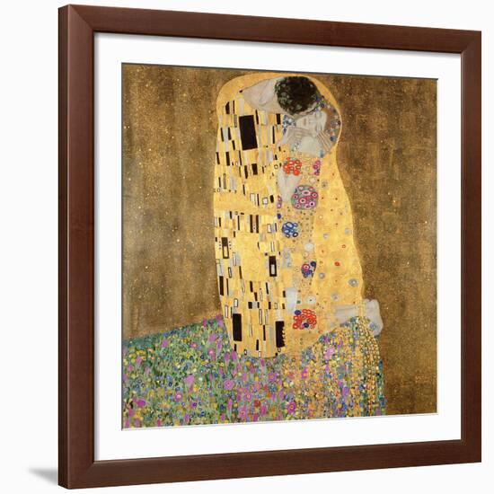 The Kiss, 1907-08-Gustav Klimt-Framed Giclee Print