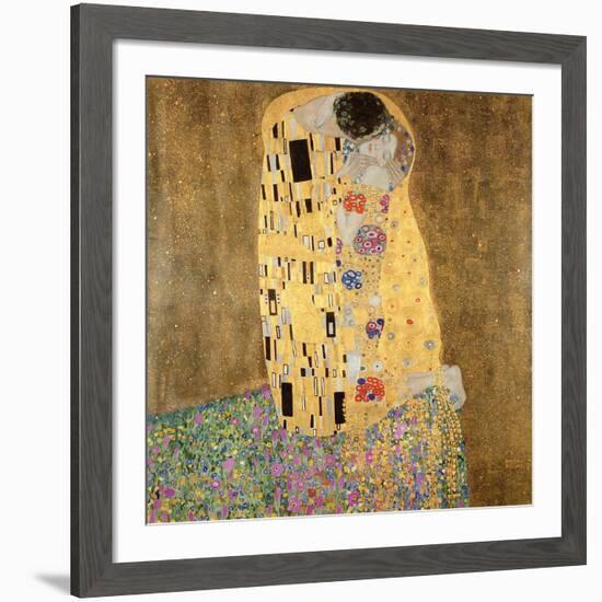 The Kiss, 1907-08-Gustav Klimt-Framed Giclee Print