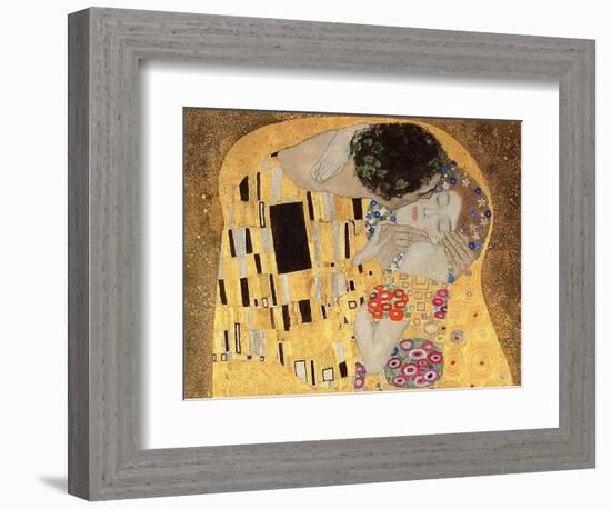 The Kiss, 1907-08-Gustav Klimt-Framed Premium Giclee Print