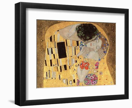 The Kiss, 1907-08-Gustav Klimt-Framed Premium Giclee Print