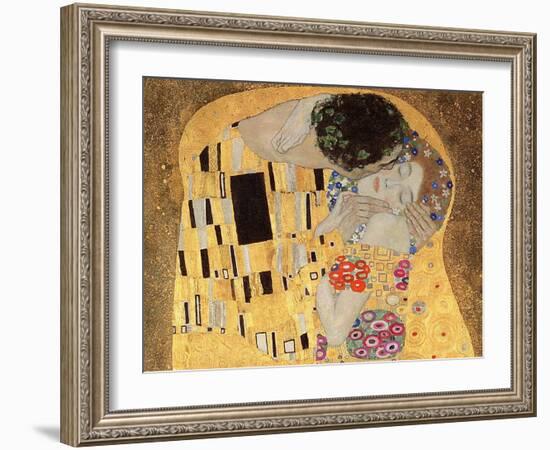 The Kiss, 1907-08-Gustav Klimt-Framed Giclee Print