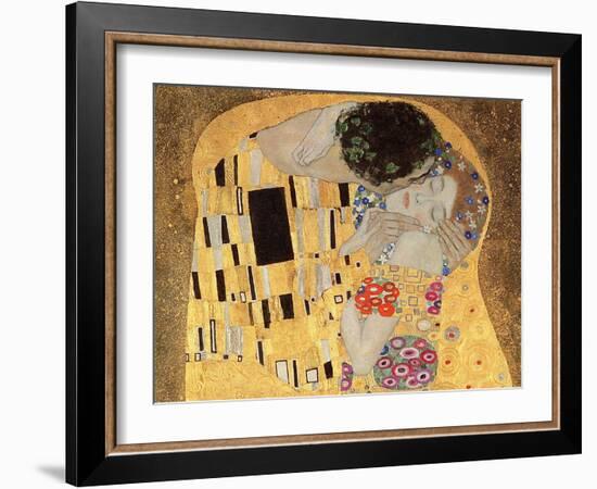 The Kiss, 1907-08-Gustav Klimt-Framed Giclee Print