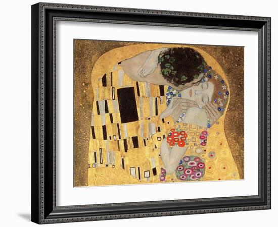 The Kiss, 1907-08-Gustav Klimt-Framed Giclee Print