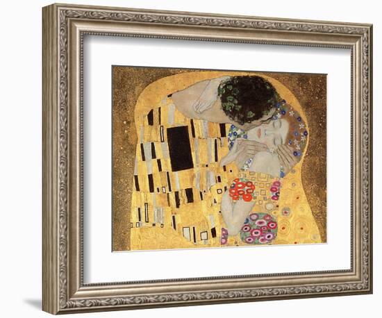 The Kiss, 1907-08-Gustav Klimt-Framed Giclee Print