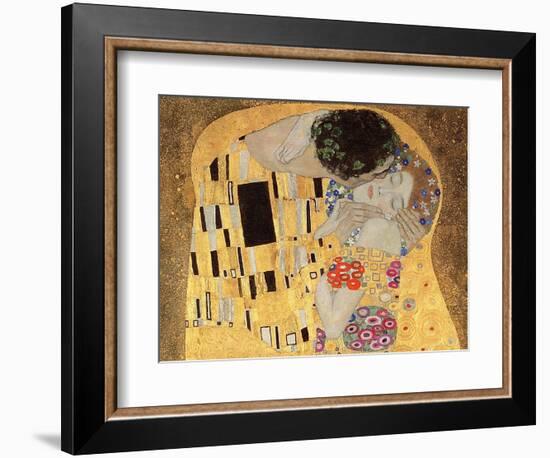 The Kiss, 1907-08-Gustav Klimt-Framed Giclee Print