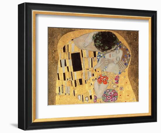 The Kiss, 1907-08-Gustav Klimt-Framed Giclee Print