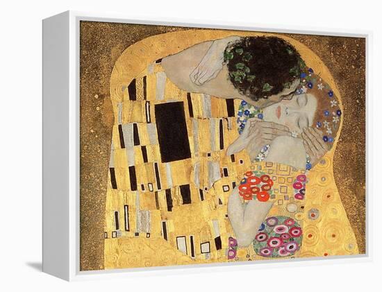 The Kiss, 1907-08-Gustav Klimt-Framed Premier Image Canvas